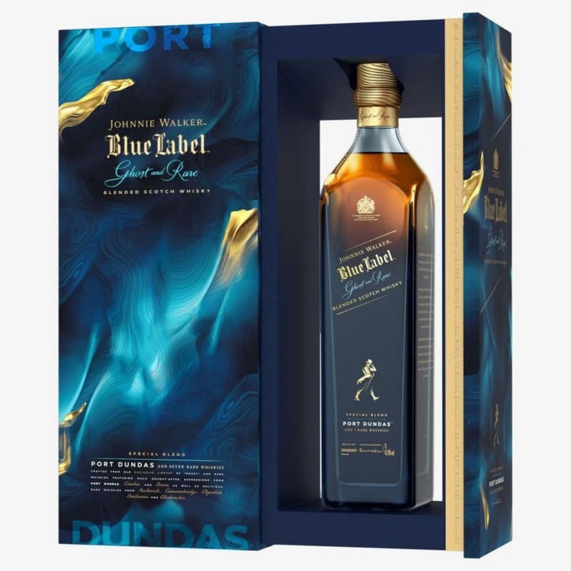 Johnnie Walker Blue Label Ghost and Rare N°5 Port Dundas