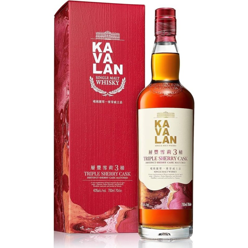 Kavalan Triple Sherry Cask Single Malt Whisky - Divine Cellar