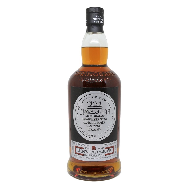 Hazelburn 8 Year Old Oloroso Cask Matured 2025 Release Single Malt Scotch Whisky