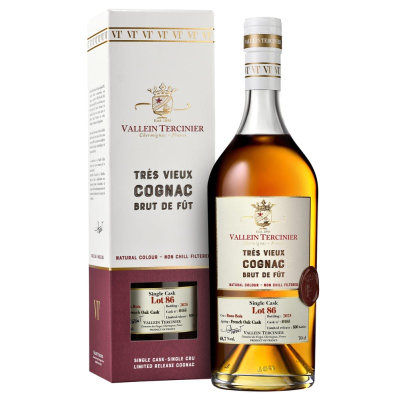 Vallein-Tercinier Single Cask Lot 86 Bons Bois Cognac