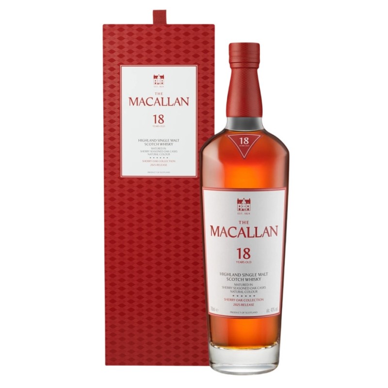 Macallan 18 Ans Sherry Oak 2025 Release Single Malt Scotch Whisky